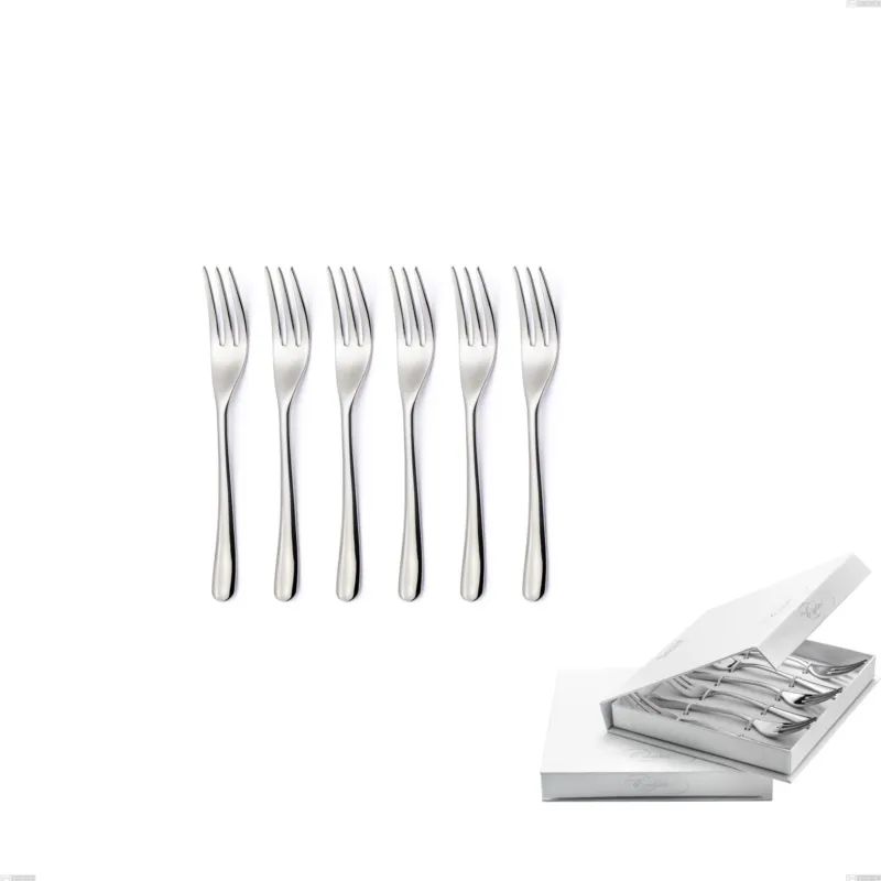 Confezione a libro 6 pezzi forchette dolce Opera, Acciaio inox 18/10 (AISI304), spessore 5.00 mm Eme Posaterie Ordina Subito