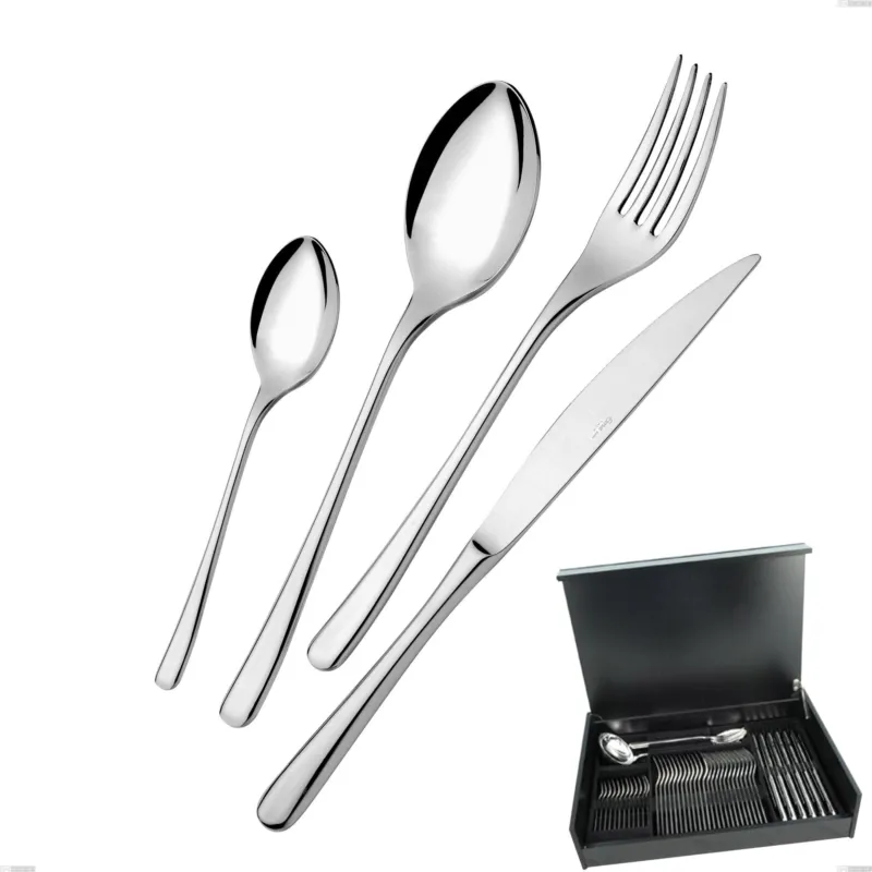 Offerta Lampo Servizio di posate 51 pezzi in astuccio di legno Opera, Acciaio inox 18/10 (AISI304), spessore 5.00 mm Eme Posaterie
