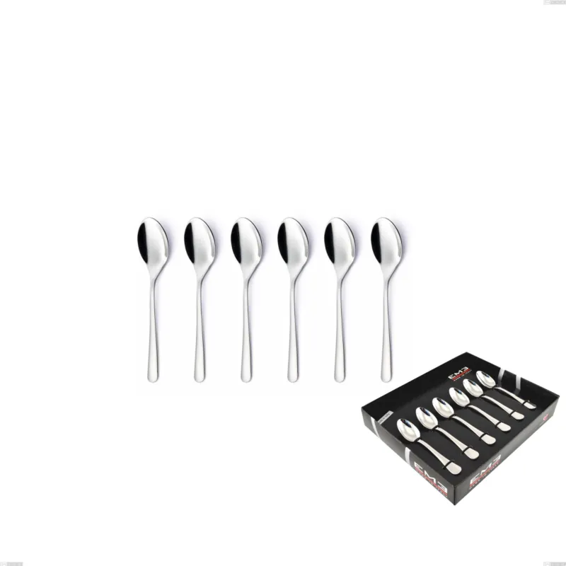 Confezione vetrina 6 pezzi moka Opera, Acciaio inox 18/10 (AISI304), spessore 5.00 mm Eme Posaterie Soddisfatti O Rimborsati