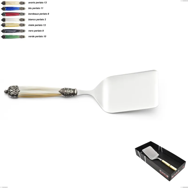 Professionale Confezione vetrina 1 pezzo pala lasagne Mirage, Acciaio inox 18.10 (AISI 304) Eme Posaterie avorio perlato 13