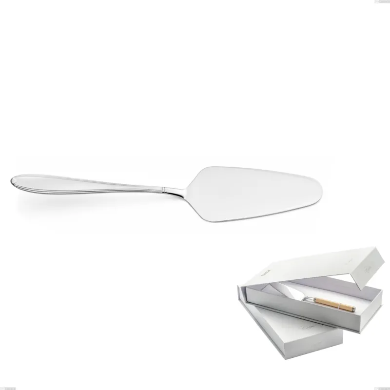 Ultimissimo Modello Confezione a libro 1 pezzo pala torta Kappa, Acciaio inox 18.10 (AISI304), spessore 2.5 mm finitura inox Lucido Eme Posaterie