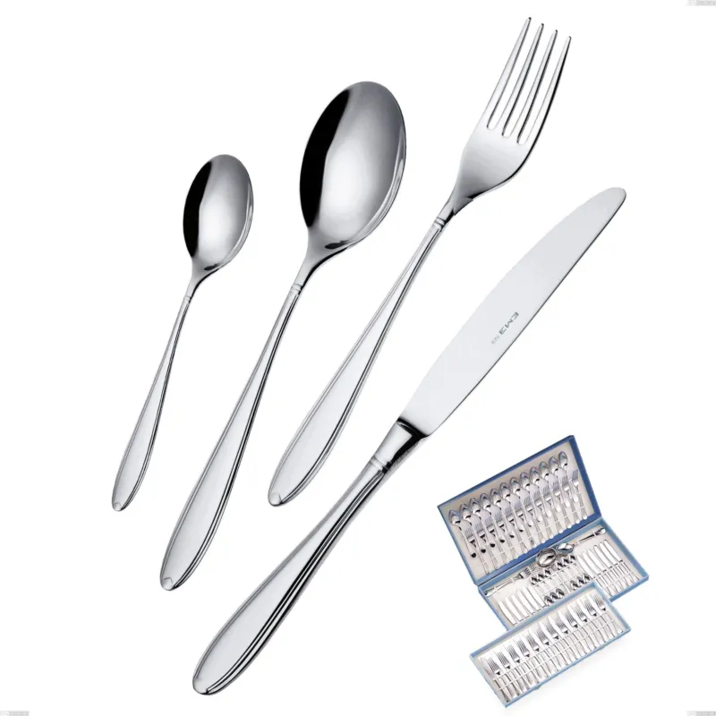 Compra Online Servizio di posate 75 pezzi in astuccio regalo Kappa, Acciaio inox 18.10 (AISI304), spessore 2.5 mm Eme Posaterie