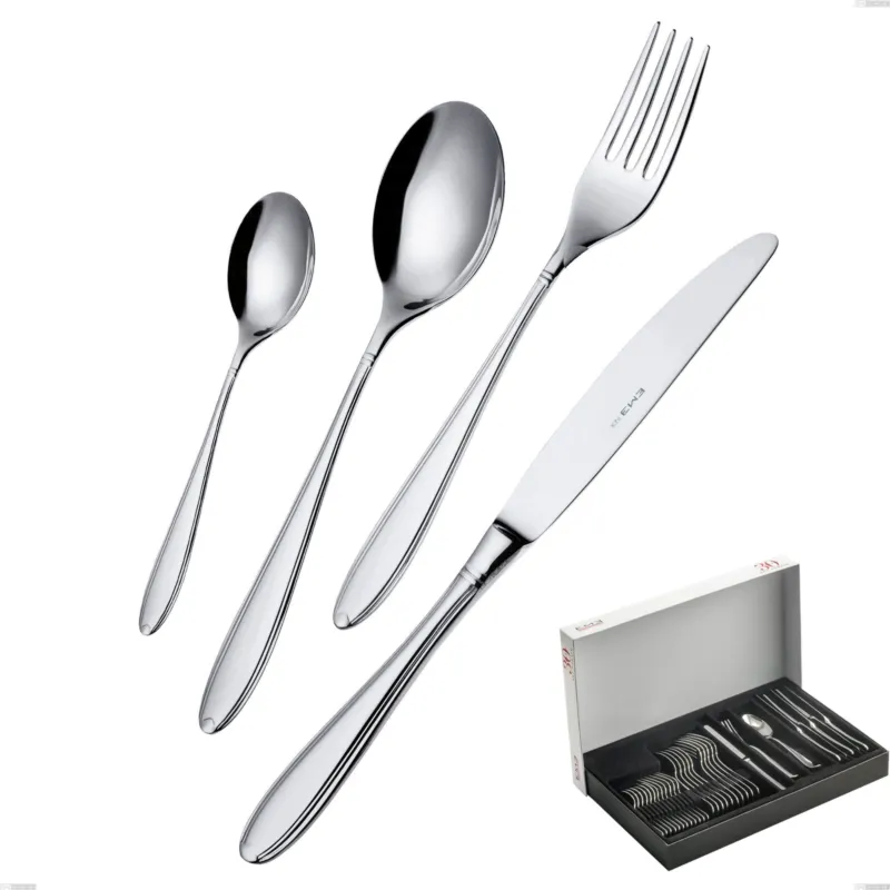 A Buon Prezzo Confezione Panoramica 30 pezzi Kappa, Acciaio inox 18.10 (AISI304), spessore 2.5 mm Eme Posaterie
