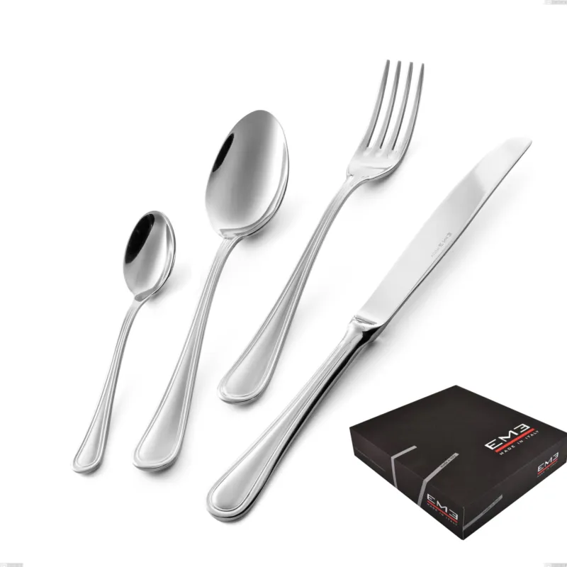 Affare Confezione regalo 49 pezzi Impero, ACCIAIO INOX 18.10(AISI304), spessore 2.5 MM Eme Posaterie