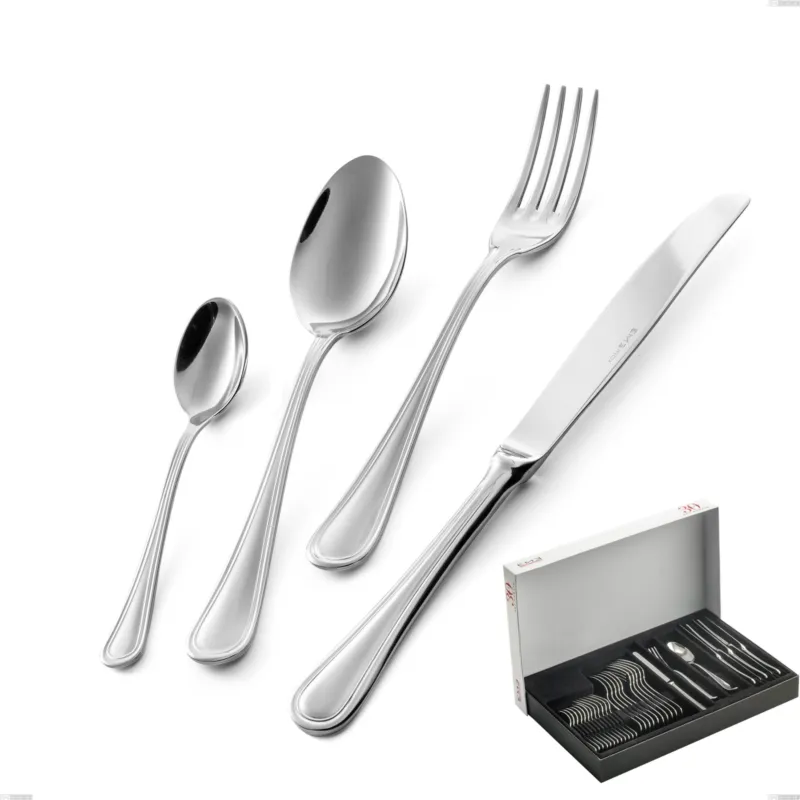 Spedizione Espresso Confezione Panoramica 30 pezzi coltello economico Impero, ACCIAIO INOX 18.10(AISI304), spessore 2.5 MM Eme Posaterie