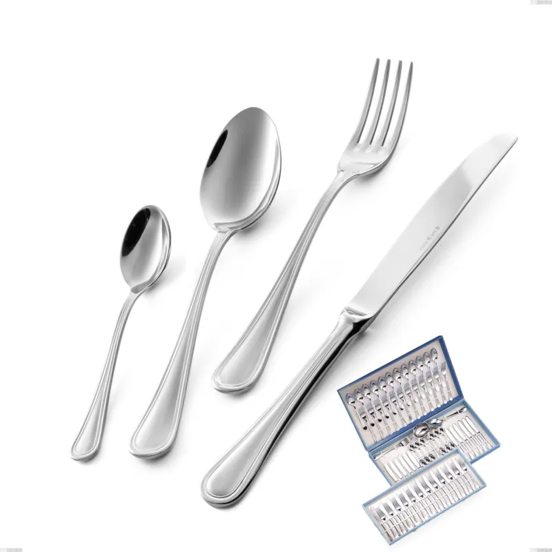 Compra Oggi Stesso Servizio di posate 75 pezzi in astuccio regalo Impero, ACCIAIO INOX 18.10(AISI304), spessore 2.5 MM Eme Posaterie
