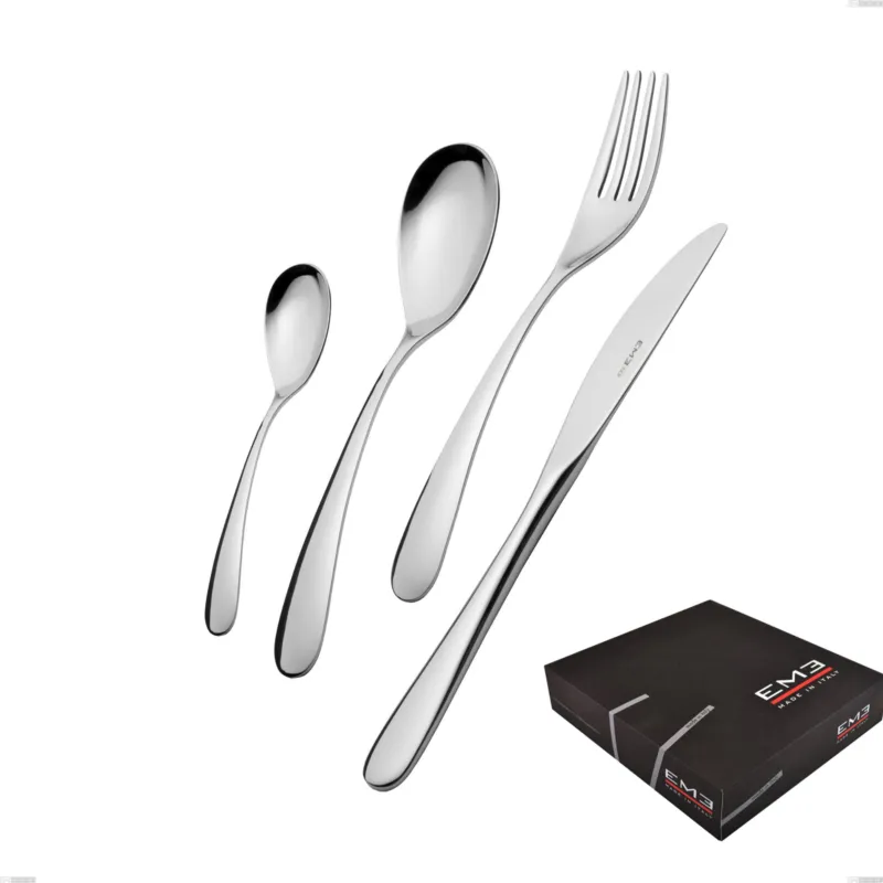 Confezione regalo 49 pezzi Hotel, Acciaio inox 18.10 (AISI304), spessore 2.5 mm Eme Posaterie Prezzo Conveniente