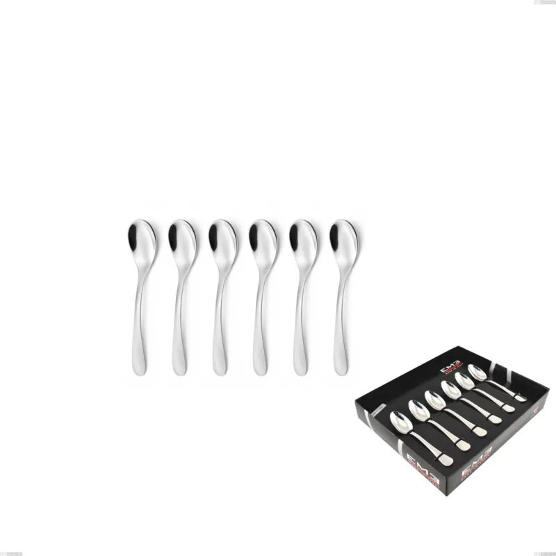 Confezione vetrina 6 pezzi moka Hotel, Acciaio inox 18.10 (AISI304), spessore 2.5 mm Eme Posaterie Must-Have
