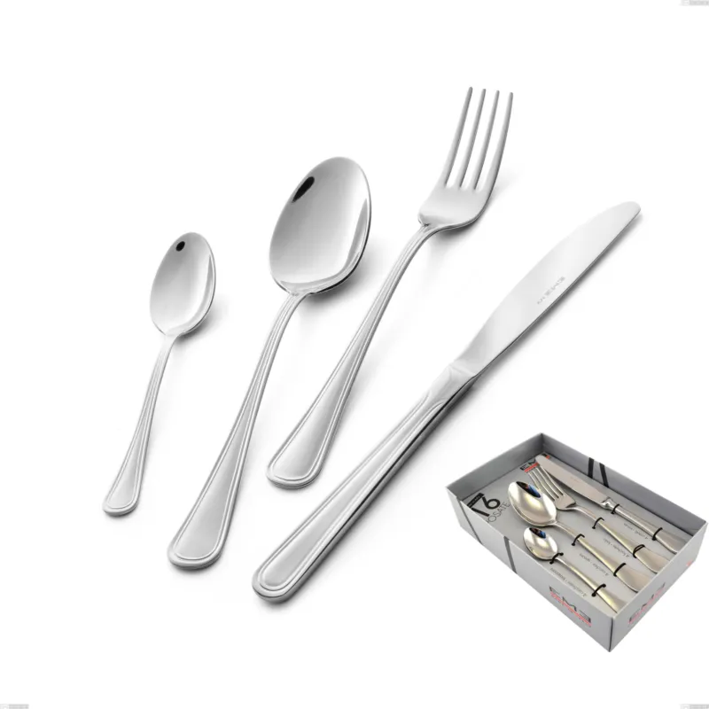 Confezione vetrina 16 pezzi coltello economico Galles, Acciaio inox 18/10 (aisi 304), spessore 2.00 mm Eme Posaterie Ultime Pezzi