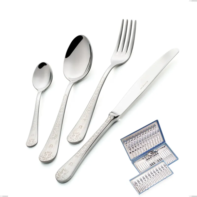Super Prezzo Servizio di posate 75 pezzi in astuccio regalo Hermitage, Acciaio lucido 18.10 (AISI304), spessore 2.5 mm Eme Posaterie