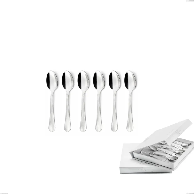 Confezione a libro 6 pezzi cucchiaino moka Eden, inox 18.10 (AISI304) , spessore 3.0 mm Eme Posaterie Pagamento Sicuro