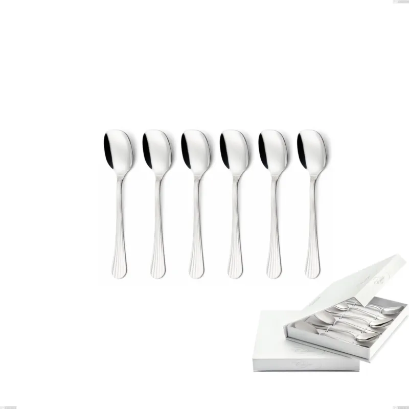 Non Perdere Confezione a libro 6 pezzi cucchiaini gelato Eden, inox 18.10 (AISI304) , spessore 3.0 mm Eme Posaterie