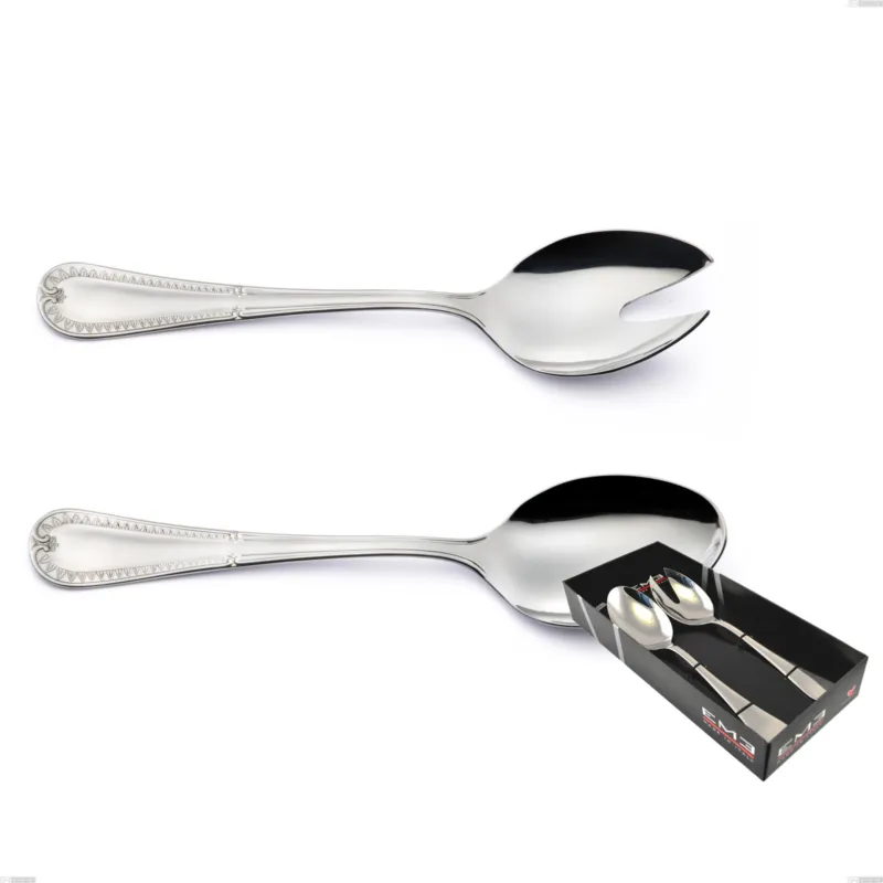 Occasione Imperdibile Confezione vetrina 2 pezzi insalata Firenze, Acciaio inox 18.10 (Aisi304) , spessore 2.5 mm Eme Posaterie