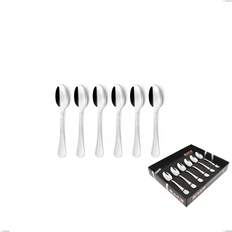 Confezione vetrina 6 pezzi moka Eden, inox 18.10 (AISI304) , spessore 3.0 mm Eme Posaterie Di Tendenza