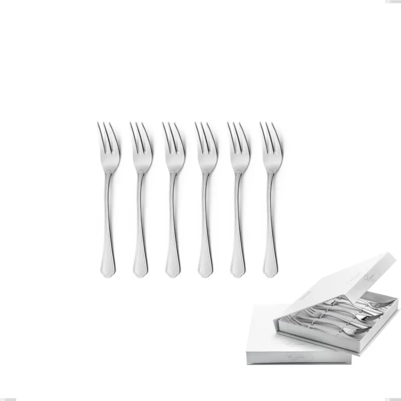 Confezione a libro 6 pezzi forchette dolce Domus, inox 18.10 (AISI304), spessore 3.0 mm Eme Posaterie Compra Adesso
