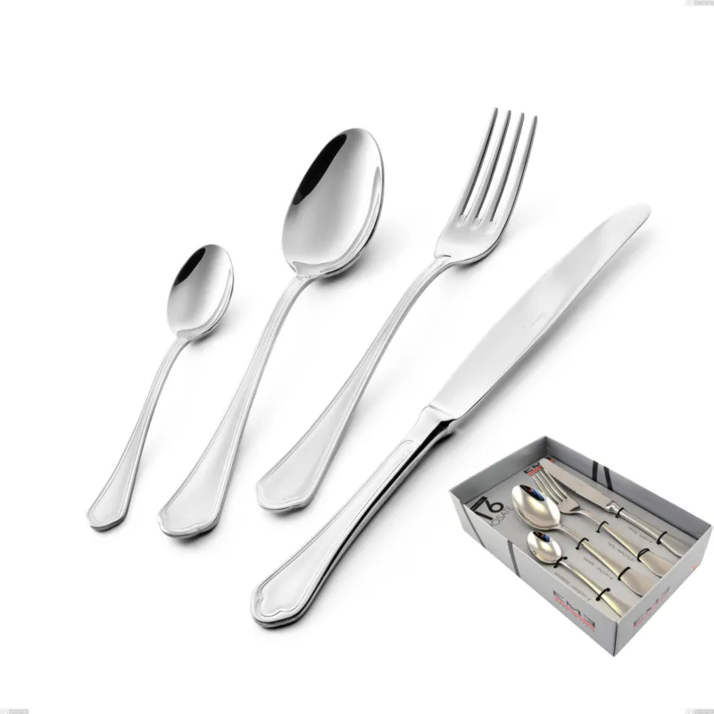 Confezione vetrina 16 pezzi Domus, inox 18.10 (AISI304), spessore 3.0 mm Eme Posaterie Occasione Imperdibile