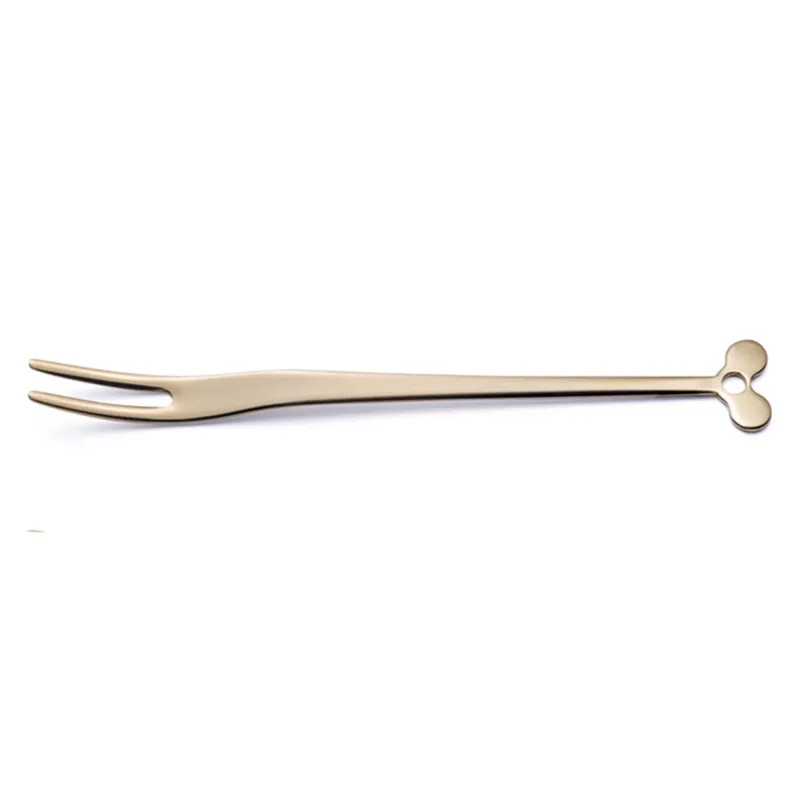 Reso Gratuito Forchettina party CADEAU in acciaio 18.10 AISI430 127 mm Elica ROSE‘ brunito lucido Eme Posaterie