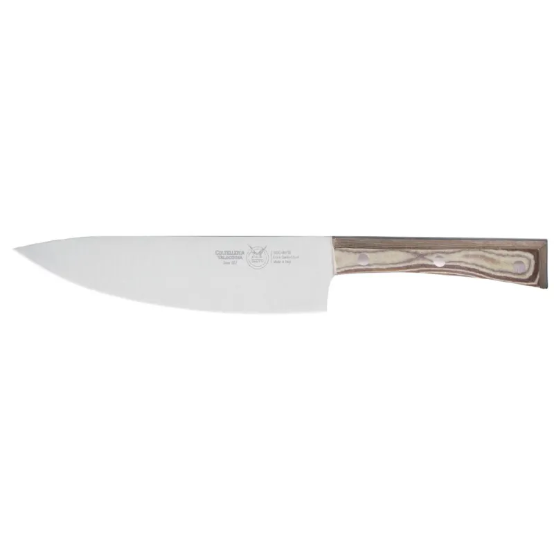 Promo Stagionale coltello cucina cm 20, colore nocciola, manico in paperstone Coltelleria Valgobbia