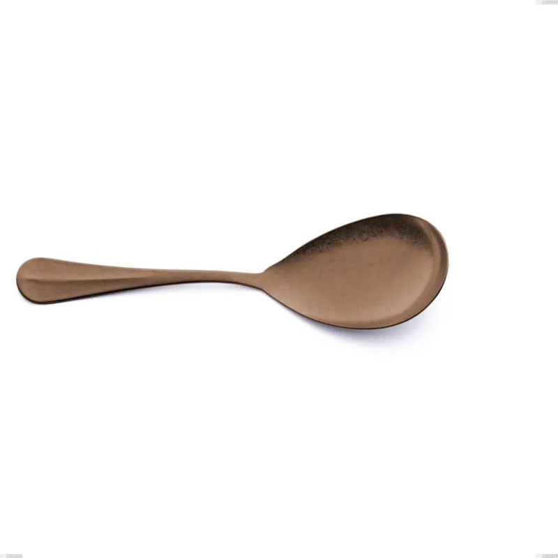 Pala riso Royal Retrò PVD Chocolate, Acciaio 18/10 antico, spessore 2.5 mm, lunghezza 257 mm, pvd chocolate Eme Posaterie Prezzo Conveniente