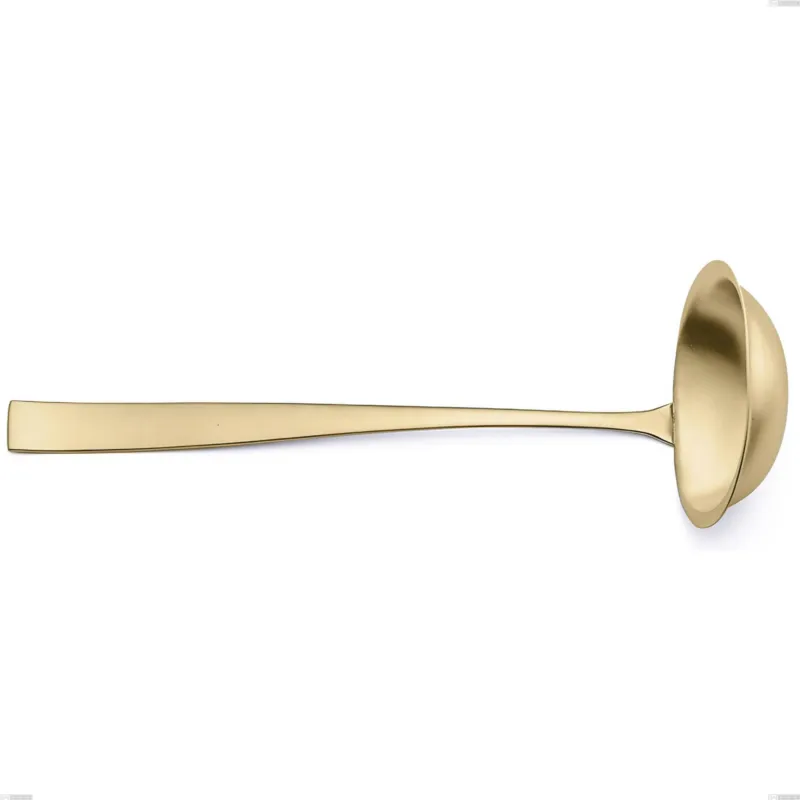 Bestseller Mestolo Etoile PVD Sabbiato Champagne, Acciaio 18/10 sabbiato, spessore 4 mm, lunghezza 280 mm, pvd champagne Eme Posaterie