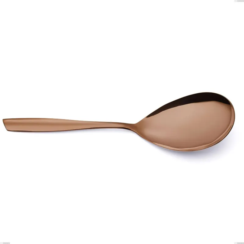 Pala riso ELeven PVD Chocolate, Acciaio 18/10 lucido, spessore 2.5 mm, lunghezza 260 mm, PVD chocolate Eme Posaterie Scelto Dai Clienti