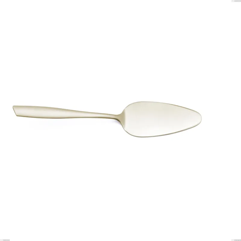 Pala torta Eleven PVD Champagne, acciaio 18/10 sabbiato, spessore 2.5 mm, lunghezza 268 mm, pvd champagne Eme Posaterie Popolare
