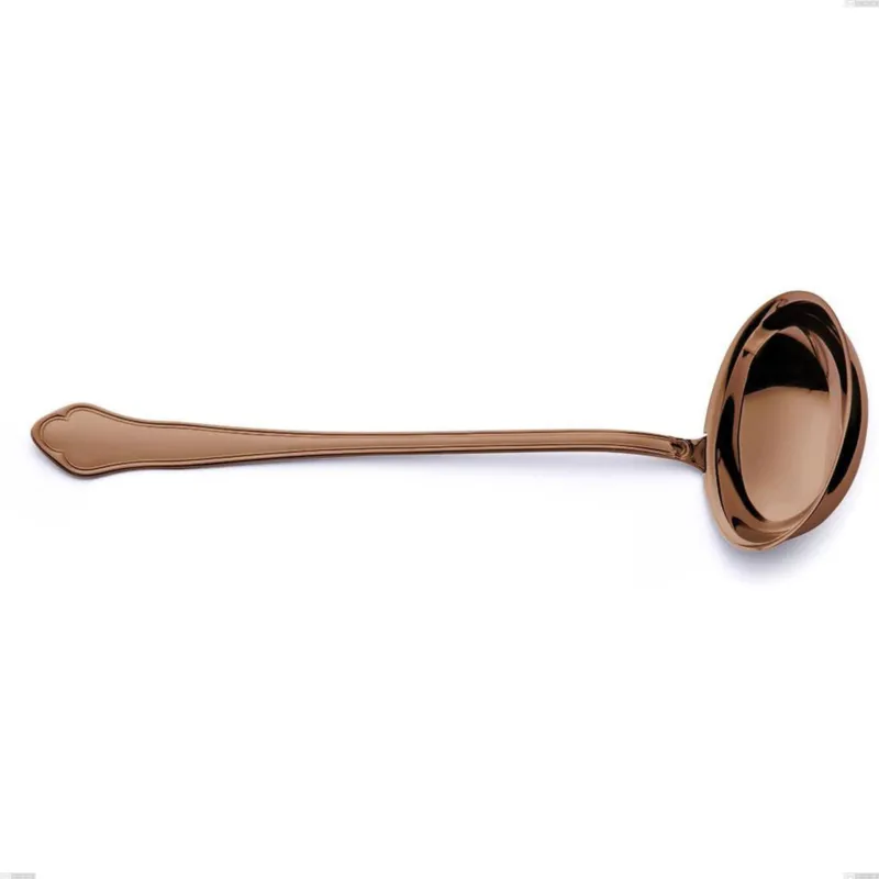 Ultime Pezzi Mestolo Domus Chocolate, Acciaio 18/10, lunghezza 290 mm spessore 3 mm trattamento PVD chocolate Eme Posaterie