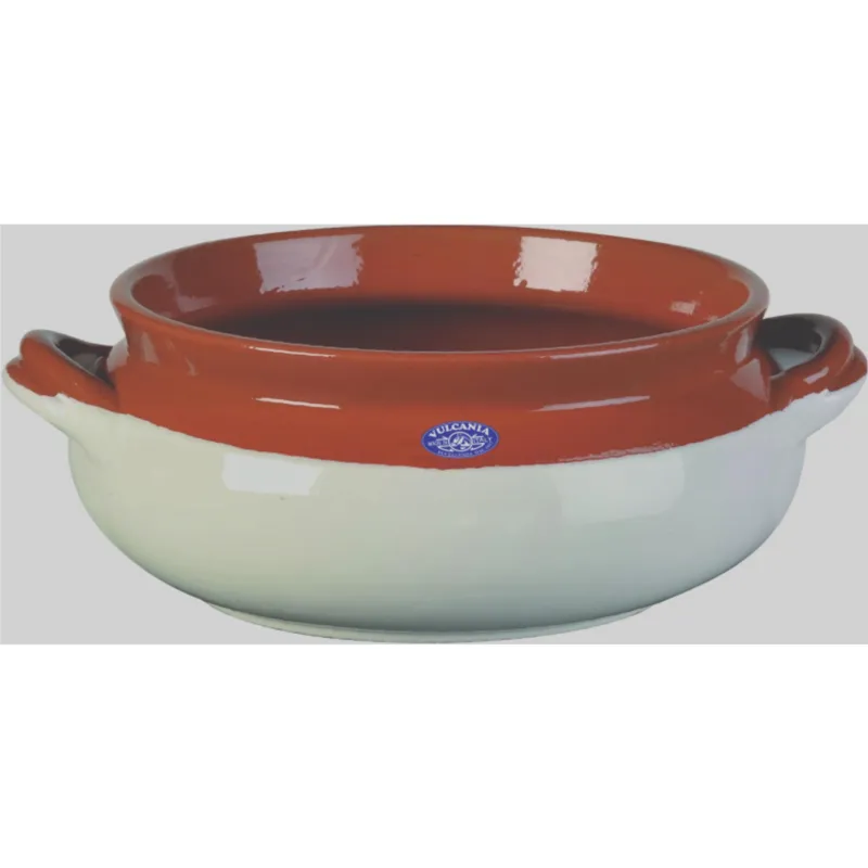 Non Perdere Umidera tonda in Terracotta Smaltata Ø26xh13,8 cm - lt 5,9 peso 2,8 kg No Piombo no Cadmio linea avorio Colore avorio Vulcania Ceramiche