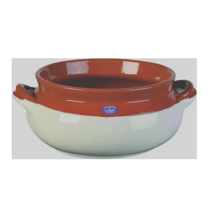 Umidera tonda in Terracotta Smaltata Ø24xh13,1 cm - lt 4,9 peso 2,3 kg No Piombo no Cadmio linea Avorio Colore avorio Vulcania Ceramiche Nuovo Arrivo