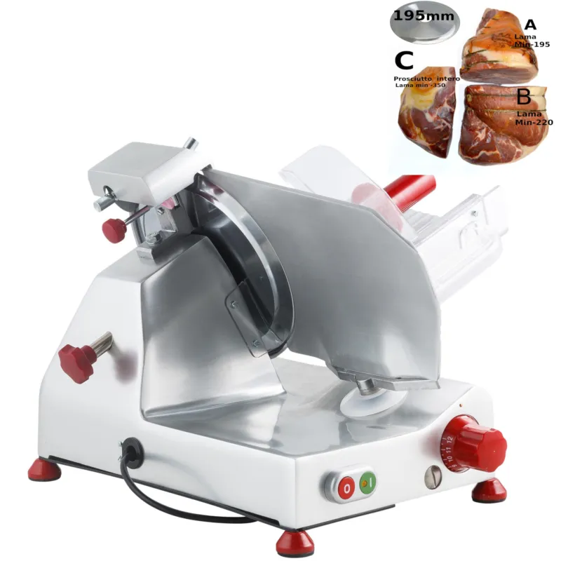 Affettatrice domestica a Gravità FAC F195 AF con affilatoio fisso lama 52x36xh31,5 cm - Lama 195 mm in lega leggera di alluminio Fac Affettatrici Acquista Ora