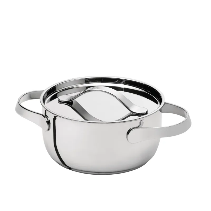 Casseruola alta con coperchio Al Dente diametro 16xh7,8 cm - Lt 1.4 in acciaio 18.10, ideale x tutti i tipi di fornelli induzione compresa lavabile in lavastoviglie Serafino Zani Non Perdere