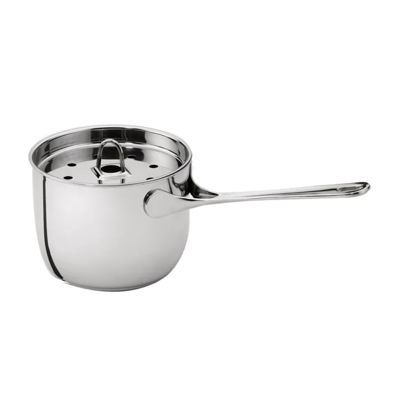 AL DENTE Bollilatte con griglietta, ad induzione, diametro 14xh7,2 cm - Lt 1.0 in acciaio 18.10, ideale x tutti i tipi di fornelli induzione compresa lavabile in lavastoviglie Serafino Zani Subito Disponibile