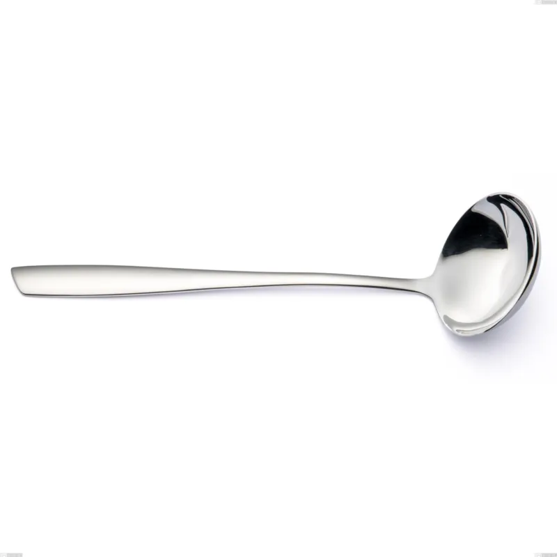Mestolo Eleven, (acciaio 18.10 aisi304), spessore 2.5 mm, lunghezza 302 mm inox lucido a specchio Eme Posaterie Ultima Occasione