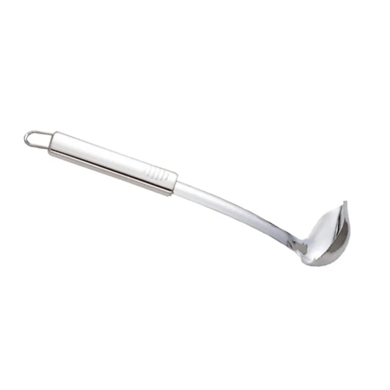 Compra Adesso Mestolo per salsa con Becco in acciaio 18/10 lunghezza 30 cm con Anello collezione Club Mestoli Eme Posaterie