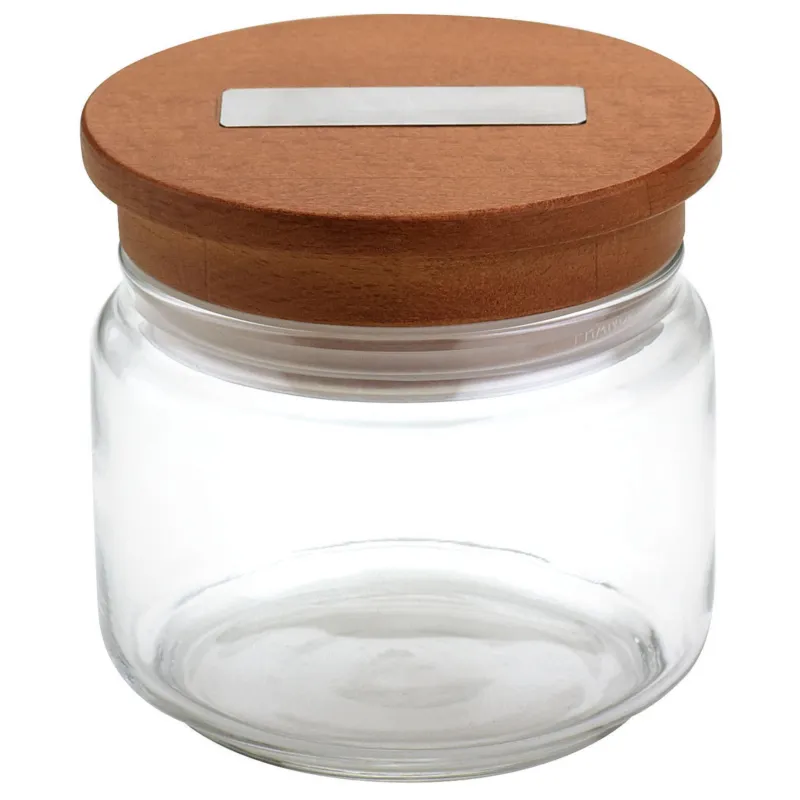 Barattolo in Vetro e Tappo in Legno ALLURE 50 CL Eme Posaterie A Buon Prezzo