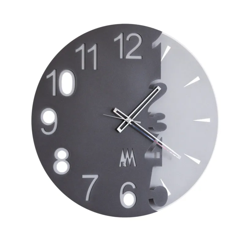 Orologio da parete lunare FULL MOON ispirato alle notti di luna piena Diametro 50 cm colore Fango Arti e Mestieri Di Tendenza