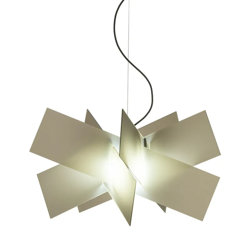 Compra Adesso Lampadario a sospensione in Cristallo Acrilico KARTIKA BIG Ø70x h41 cm peso 2,7 kg supporto in metallo in metacrilato Fumè Marrone Satinato Emporium