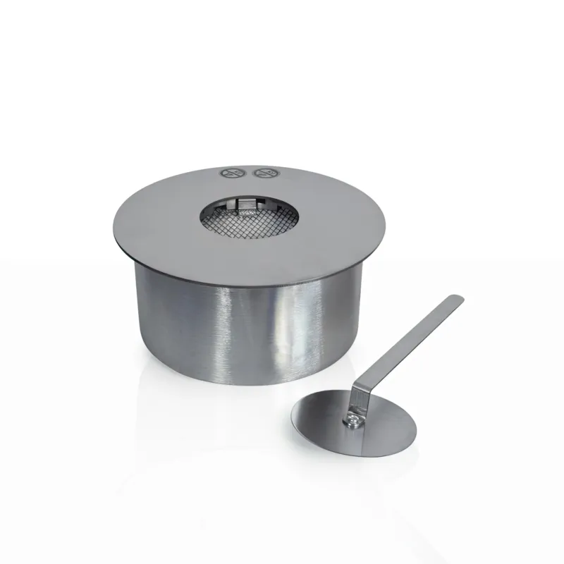 Bruciatore tondo per camino a bioetanolo biocamino inox 2,5 lt d.25 cm DivinaFire Promo Stagionale