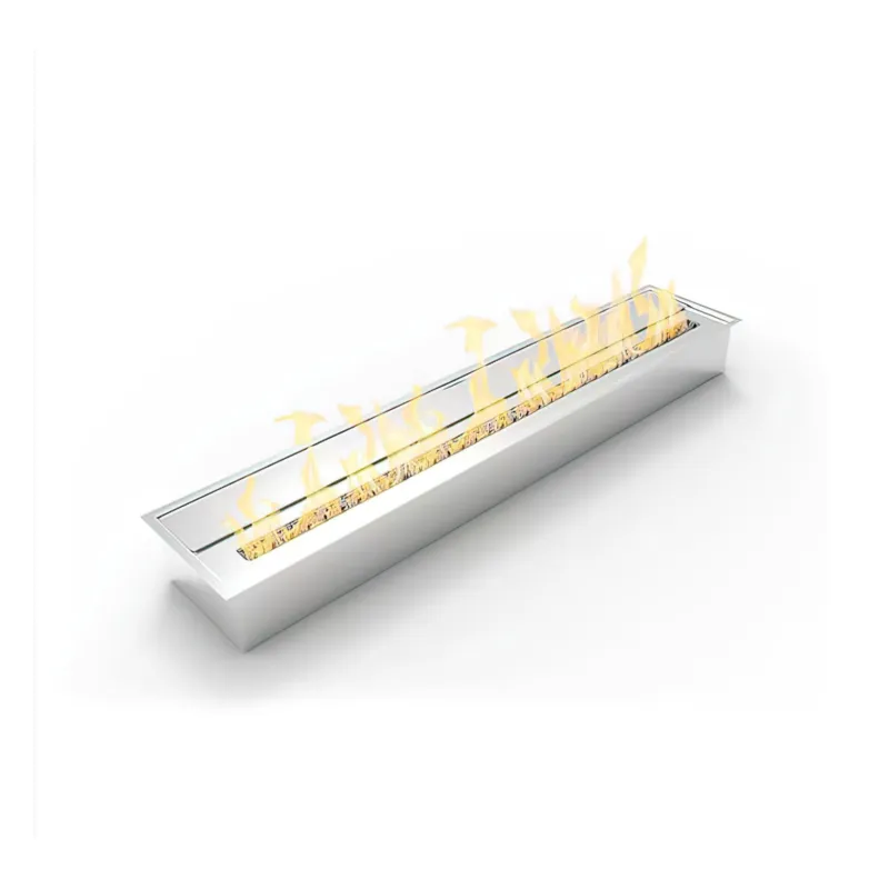 Professionale Bruciatore per camino a bioetanolo biocamino in acciaio inox 7 lt 91,5X18,7XH9,5 cm DivinaFire