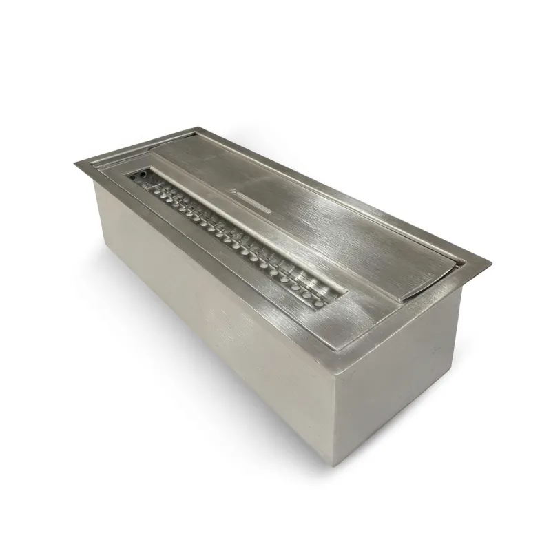 Bruciatore per camino a bioetanolo biocamino in acciaio inox 1,5 lt L30xP12.5xH8.5 cm DivinaFire Prezzo Basso