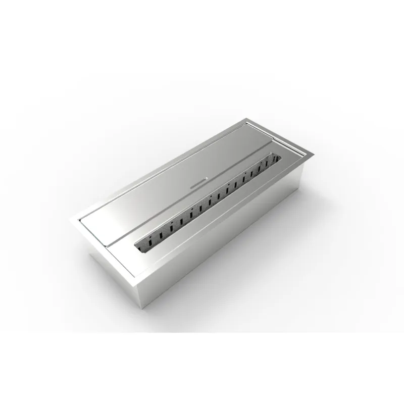 Bruciatore per camino a bioetanolo biocamino in acciaio inox 3,5 lt Dimensioni 45,7x18,7x h9,5 cm DivinaFire Più Venduto