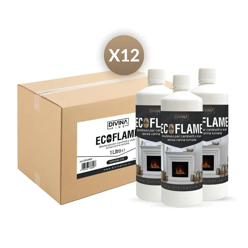 x12 lt Bioetanolo combustibile ecologico naturale per camini biocamini DivinaFire Must-Have