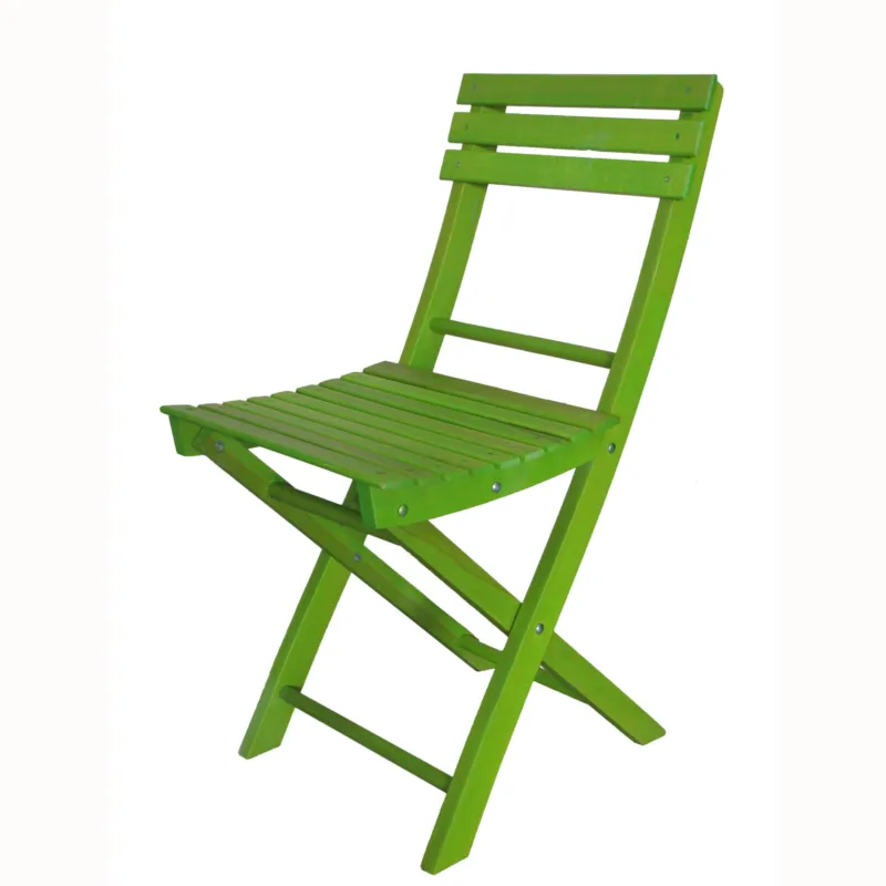 Più Venduto Sedia pieghevole in frassino BASIC 43x44xh78 cm -peso 3,6 kg frassino naturale. set da 2 pezzi VERDE ACIDO DEL FABBRO F.LLI