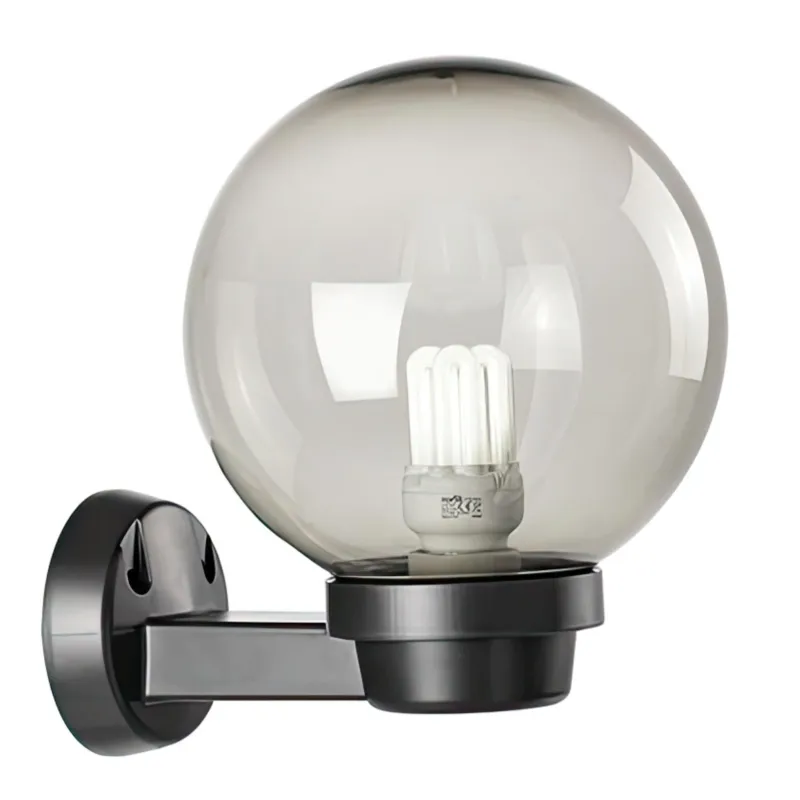 Affare Applique in termoplastico Sfera fume‘ in PMMA Ø 20cm. Dimensione 20x25x h 26 cm Alimentazione 230 V ~ 50 Hz FUME‘ SOVIL