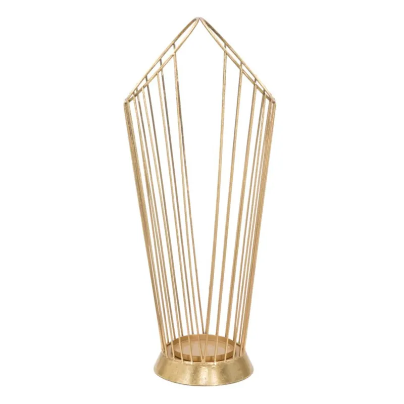 Portaombrelli Rotondo In metallo Dorato GLAM STICK Dimensioni 25,5x18,5xh 60 cm peso 1,9 kg, decori stick colore oro Mauro Ferretti Offerta Limitata