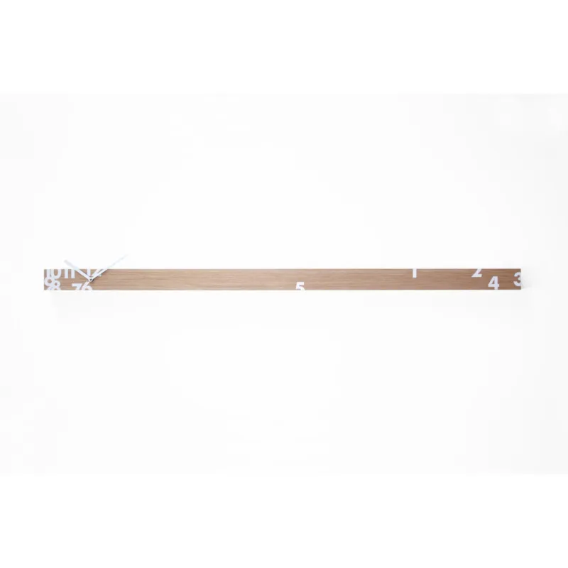 Bestseller Orologio tempo stringe orizzontale 150xh 6 cm realizzato in Legno colore rovere Progetti