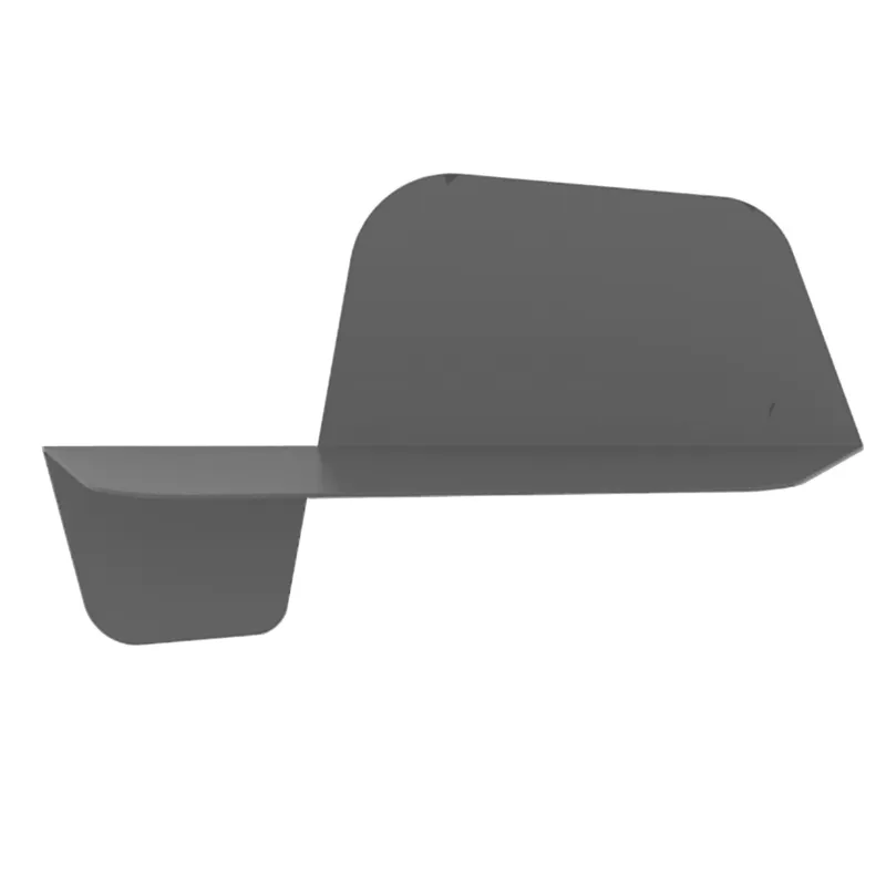 Mensola da Parete in acciaio sagomato verniciato a polvere FLAP 600 Ali Di Farfalla Dimensioni 59x29xh26 cm colore Grafite Meme Design Di Tendenza
