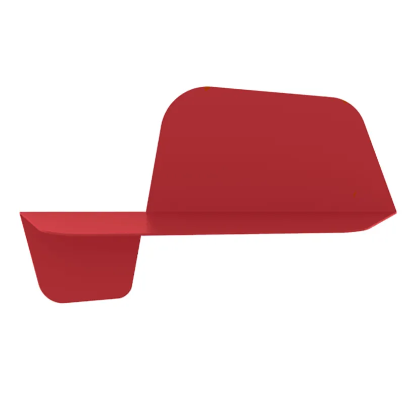 Mensola da Parete in acciaio sagomato verniciato a polvere FLAP 600 Ali Di Farfalla Dimensioni 59x29xh26 cm colore Papavero Meme Design Subito Disponibile