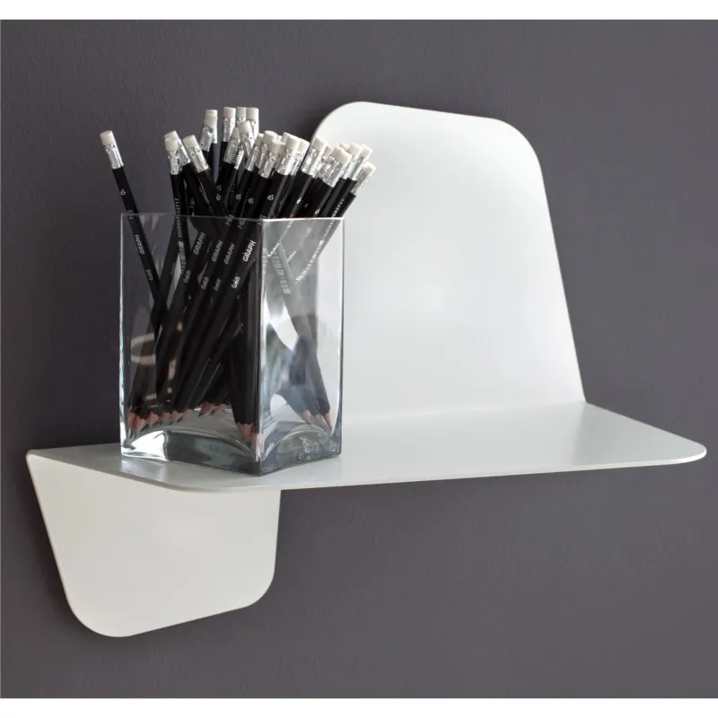 A Buon Prezzo Mensola da Parete in acciaio sagomato verniciato a polvere FLAP 600 Ali Di Farfalla Dimensioni 59x29xh26 cm colore bianco Meme Design