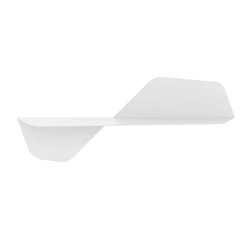 Mensola da Parete in acciaio sagomato verniciato a polvere FLAP 800 Ali Di Farfalla Dimensioni 80x24xh31 cm colore bianco Meme Design Spedito Oggi